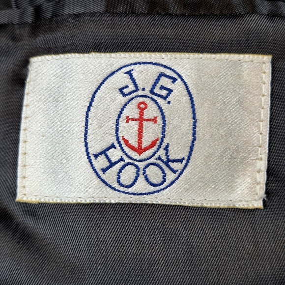 J.G. Hook Cashmere Blend Blazer Men's 42R Charcoal Gray Jacket Old Money Preppy - Picture 4 of 11